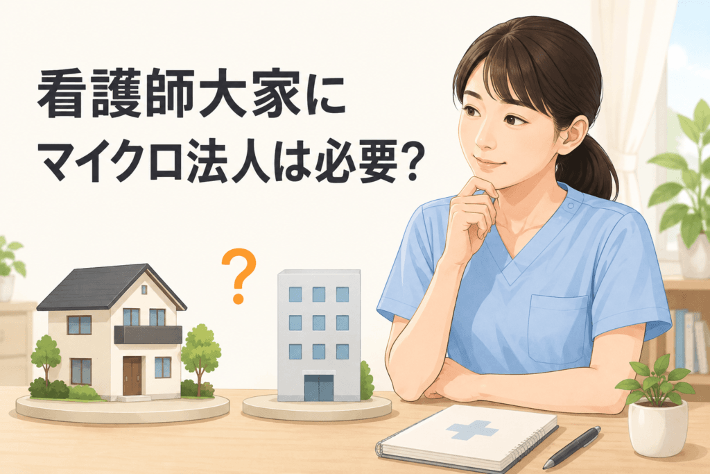 看護師大家のマイクロ法人入門｜社会保険料を削減する節税戦略